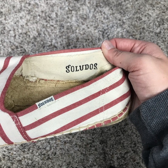 CLASSIC STRIPE ESPADRILLE IN RED AND WHITE SOLUDOS - Picture 9 of 10